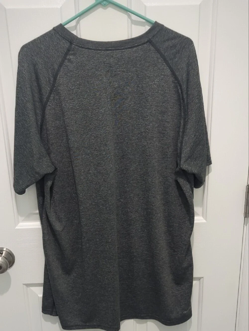adidas Gray Heather Short-Sleeve Athletic Tee